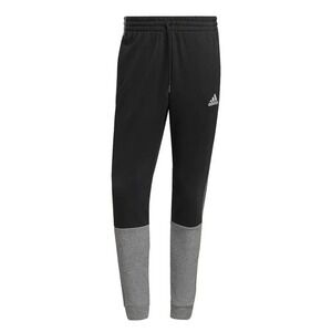 adidas Men's‎ Black/Grey Essentials Mélange French-Terry Joggers (HK2899) L